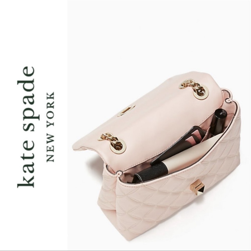 ๐ซ SOLD ๐ซ kate spade Pink Natalia Small Flap Crossbody Shoulder Bag NWT - Picture 5 of 16